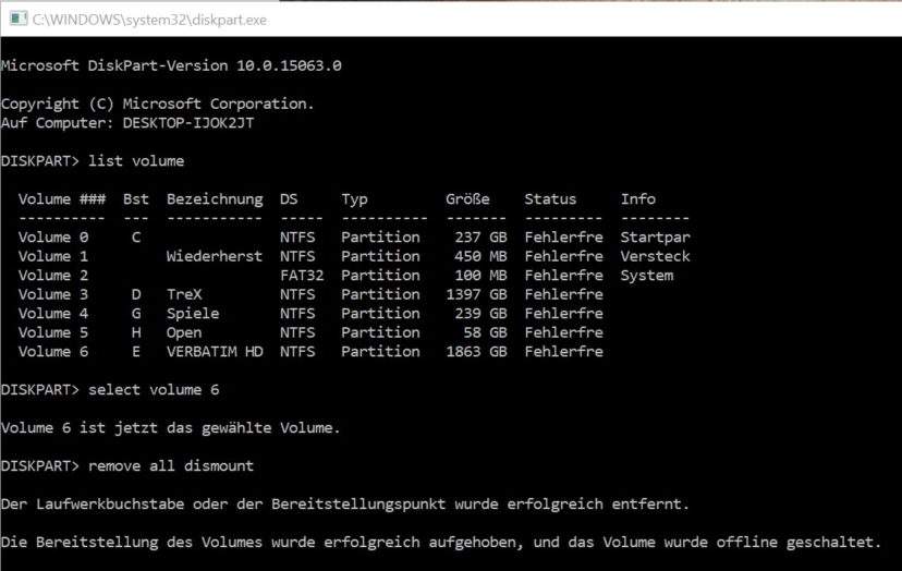 externe-datentraeger-sicher-entfernen-windows-diskpart-success