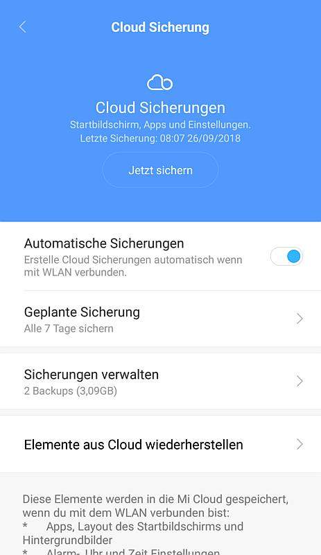 android-smartphone-sichern-anti-datenverlust-backups-xiaomi-cloud