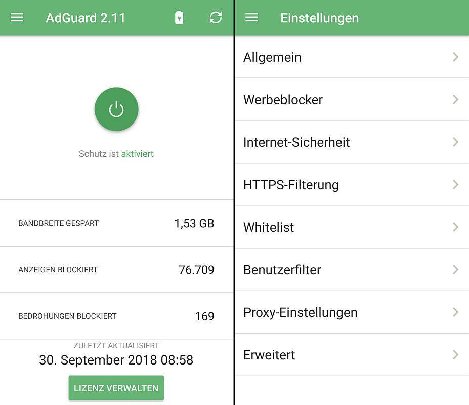 android-smartphone-sichern-anti-werbung-adguard-dashboard-features