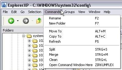 explorer-xp-commands
