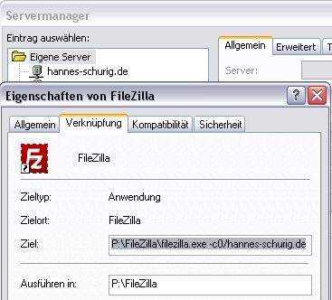 filezilla-automatic-server-connection