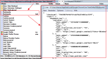 Das Bild zeigt den Speicherort der 2 Dateien "bookmarks" und "bookmarks.bak": c:\Users\Hannes\AppData\Local\Google\Chrome\User Data\Default\